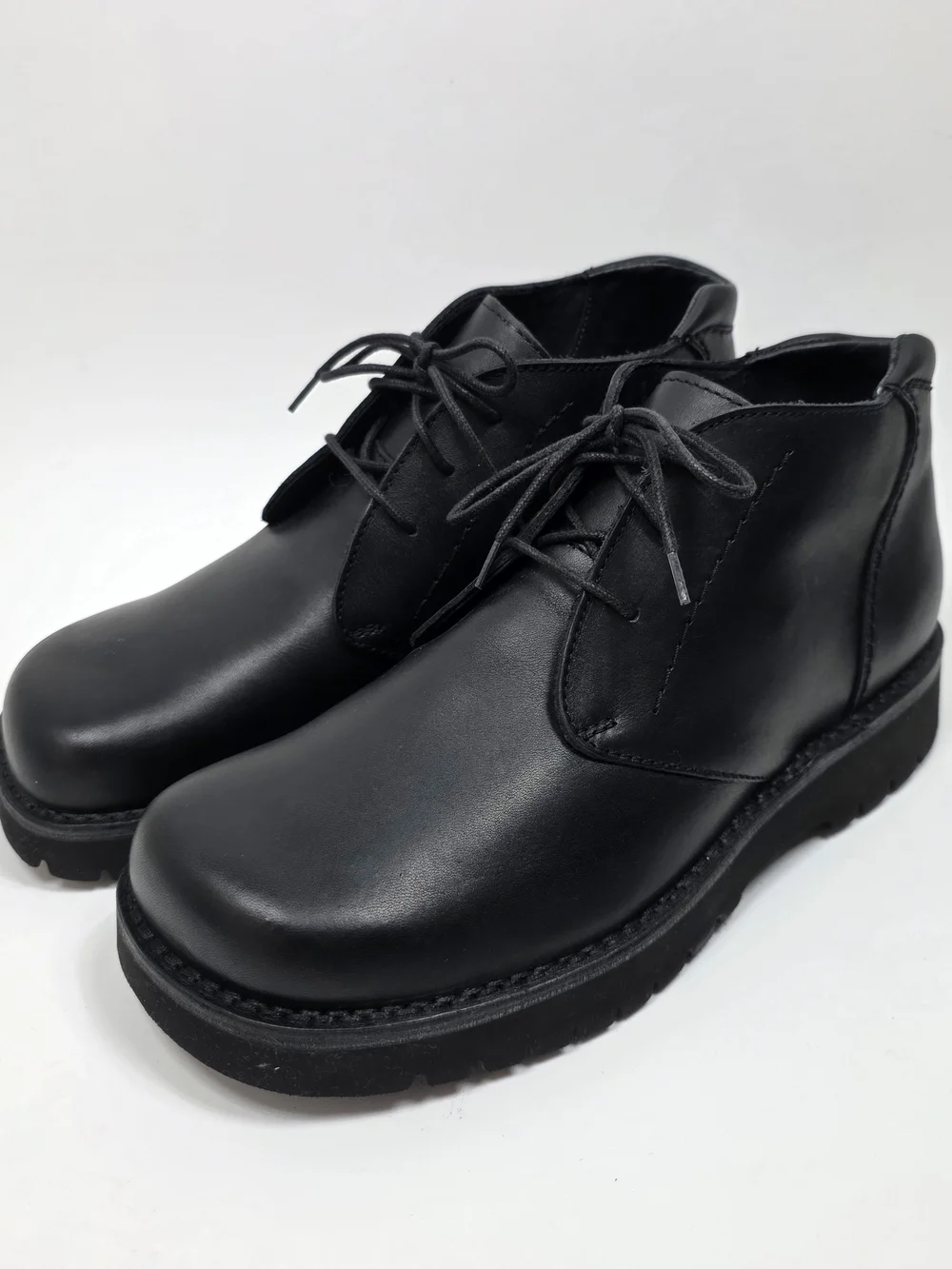 Rockport Tolan Lace-Up Men's Leather Lightweight Chukka Boots Black Size 8.5 W